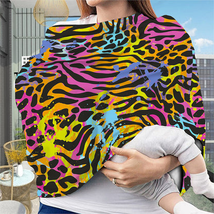 Colorful Zebra Leopard Pattern Print Baby Seat Cover