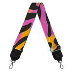 Colorful Zebra Leopard Pattern Print Bag Strap