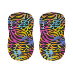 Colorful Zebra Leopard Pattern Print Bar Stool Covers