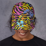 Colorful Zebra Leopard Pattern Print Baseball Cap