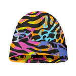 Colorful Zebra Leopard Pattern Print Beanie