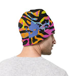 Colorful Zebra Leopard Pattern Print Beanie