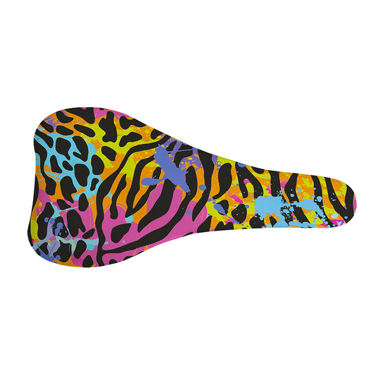 Colorful Zebra Leopard Pattern Print Bicycle Seat Cover