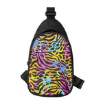 Colorful Zebra Leopard Pattern Print Chest Bag