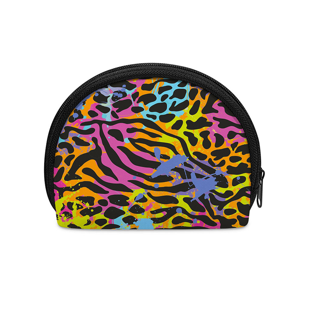 Colorful Zebra Leopard Pattern Print Coin Purse