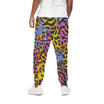 Colorful Zebra Leopard Pattern Print Cotton Pants