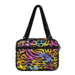 Colorful Zebra Leopard Pattern Print Double Strap Bible Bag