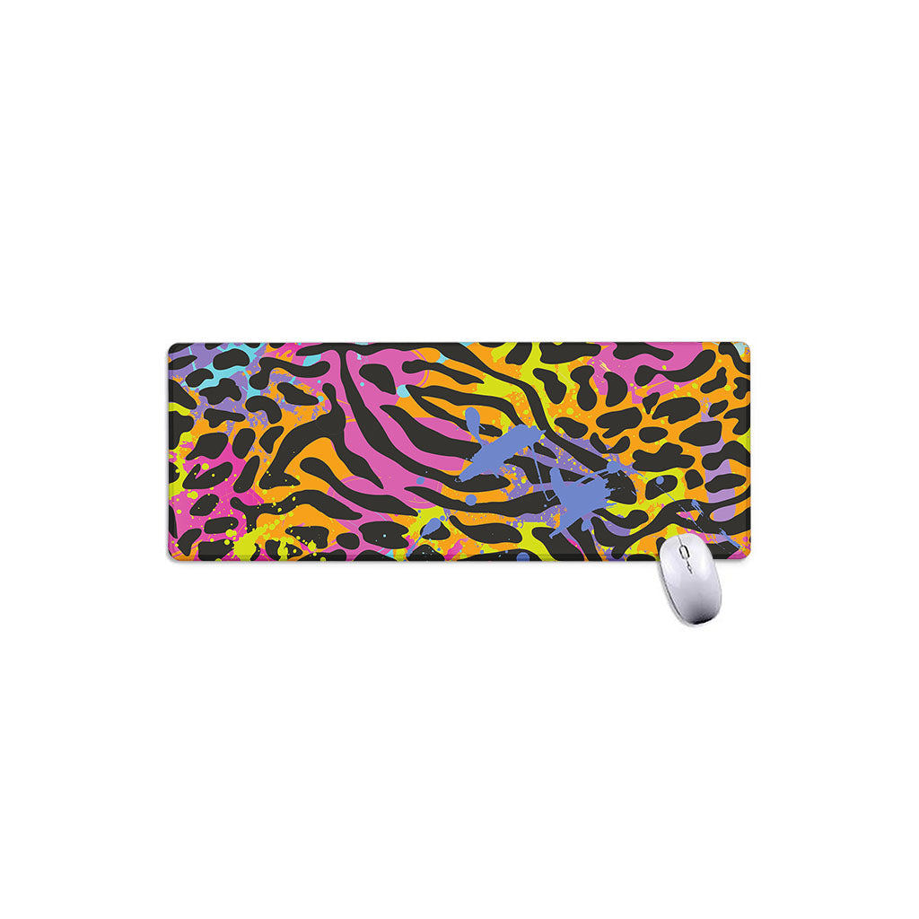 Colorful Zebra Leopard Pattern Print Extended Mouse Pad