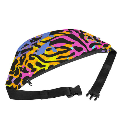 Colorful Zebra Leopard Pattern Print Fanny Pack