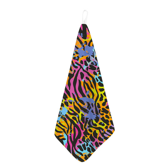 Colorful Zebra Leopard Pattern Print Hand Towel
