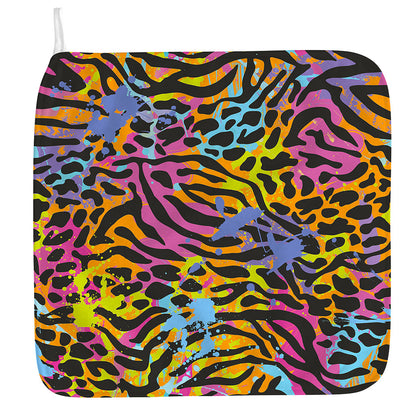 Colorful Zebra Leopard Pattern Print Hand Towel