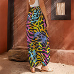 Colorful Zebra Leopard Pattern Print Harem Pants