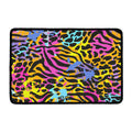 Colorful Zebra Leopard Pattern Print Kitchen Mat