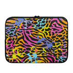 Colorful Zebra Leopard Pattern Print Laptop Sleeve