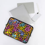 Colorful Zebra Leopard Pattern Print Laptop Sleeve