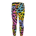 Colorful Zebra Leopard Pattern Print Men's Leggings