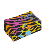 Colorful Zebra Leopard Pattern Print Rectangle Tissue Box Cover