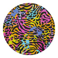 Colorful Zebra Leopard Pattern Print Round Blanket