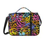 Colorful Zebra Leopard Pattern Print Shoulder Strap Bible Bag
