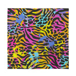 Colorful Zebra Leopard Pattern Print Silk Bandana