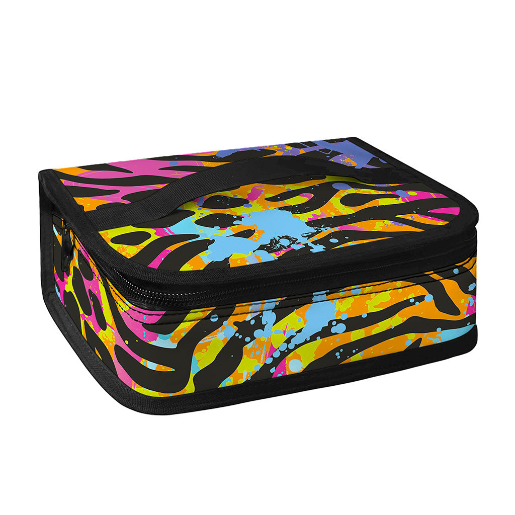 Colorful Zebra Leopard Pattern Print Small Lunch Bag