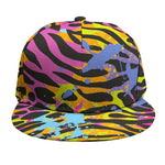 Colorful Zebra Leopard Pattern Print Snapback Cap