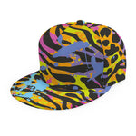 Colorful Zebra Leopard Pattern Print Snapback Cap