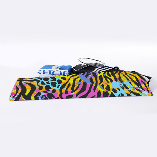 Colorful Zebra Leopard Pattern Print Sports Towel
