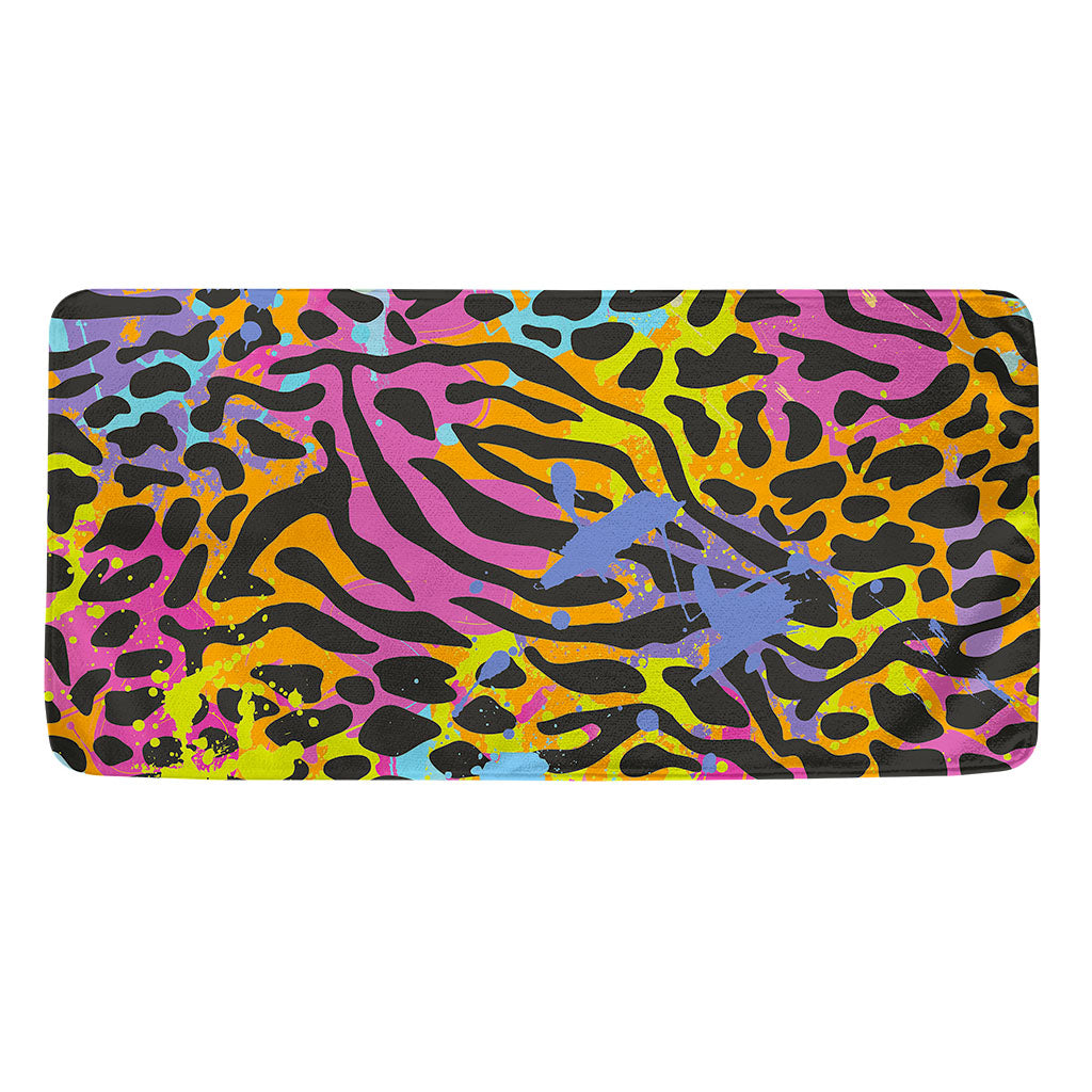 Colorful Zebra Leopard Pattern Print Towel