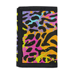 Colorful Zebra Leopard Pattern Print Trifold Wallet