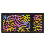 Colorful Zebra Leopard Pattern Print Trifold Wallet