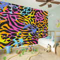 Colorful Zebra Leopard Pattern Print Wall Sticker
