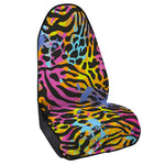 Colorful Zebra Leopard Pattern Print Waterproof Car Seat Cover