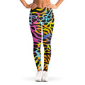 Colorful Zebra Leopard Pattern Print Women's Leggings
