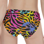 Colorful Zebra Leopard Pattern Print Women's Panties