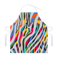 Colorful Zebra Pattern Print Adjustable Apron