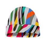 Colorful Zebra Pattern Print Beanie