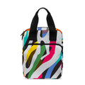 Colorful Zebra Pattern Print Bible Tote Bag