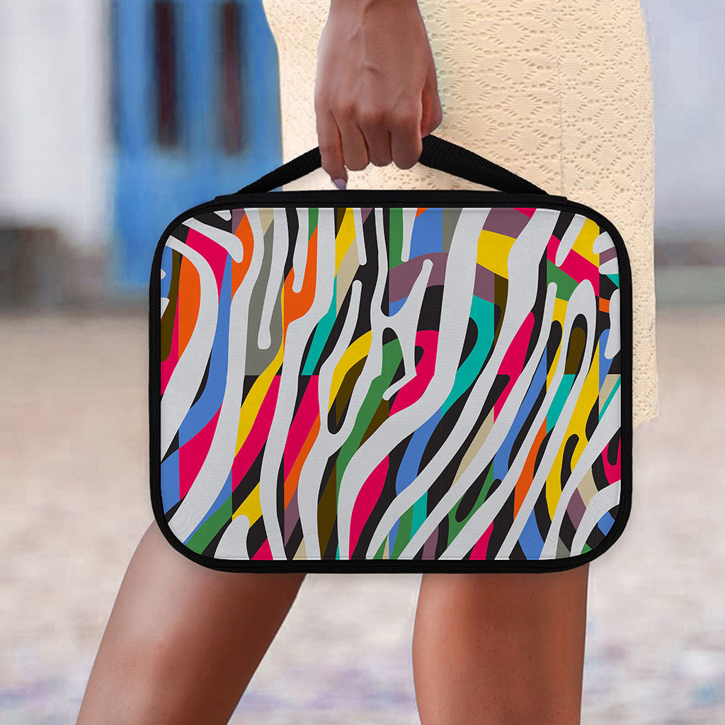 Colorful Zebra Pattern Print Classic Bible Case