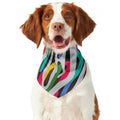 Colorful Zebra Pattern Print Dog Bandana