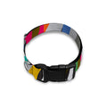 Colorful Zebra Pattern Print Dog Collar