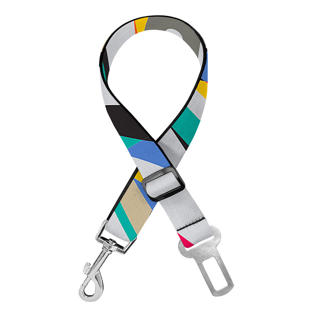 Colorful Zebra Pattern Print Dog Seat Belt