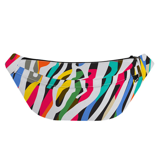 Colorful Zebra Pattern Print Fanny Pack