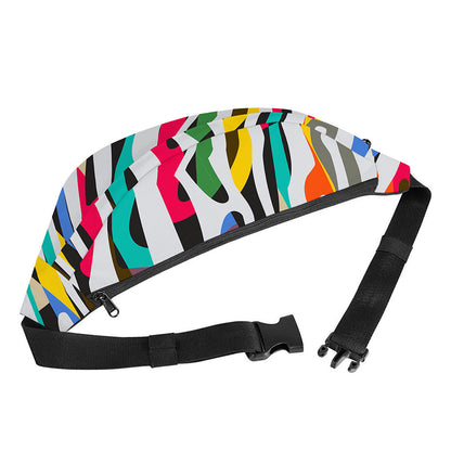 Colorful Zebra Pattern Print Fanny Pack