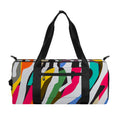 Colorful Zebra Pattern Print Gym Bag