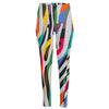 Colorful Zebra Pattern Print High-Waisted Pocket Leggings