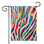 Colorful Zebra Pattern Print House Flag