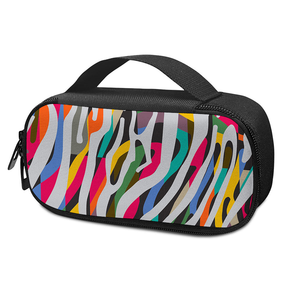 Colorful Zebra Pattern Print Insulin Cooler Travel Case