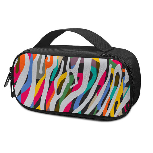 Colorful Zebra Pattern Print Insulin Cooler Travel Case