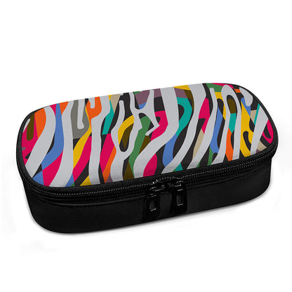 Colorful Zebra Pattern Print Insulin Cooler Travel Case